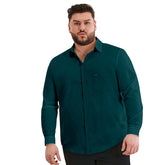 Mens casual cotton solid full sleeve shirt in Rama color, classic casual wear for men